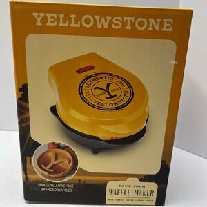 Yellowstone TV Series Mini‎ Small 4” Electric Waffle Chaffle Maker